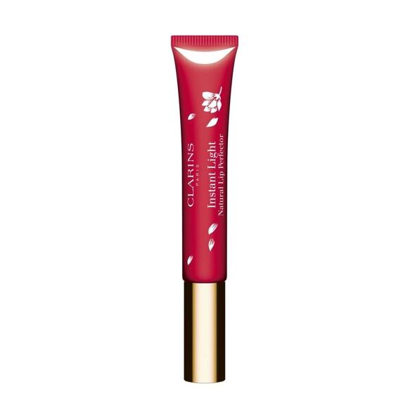 CLARINS INSTANT LIGHT Natural Lip Perfector Lip Gloss Red Shimmer 0.35oz #12 - Picture 1 of 4